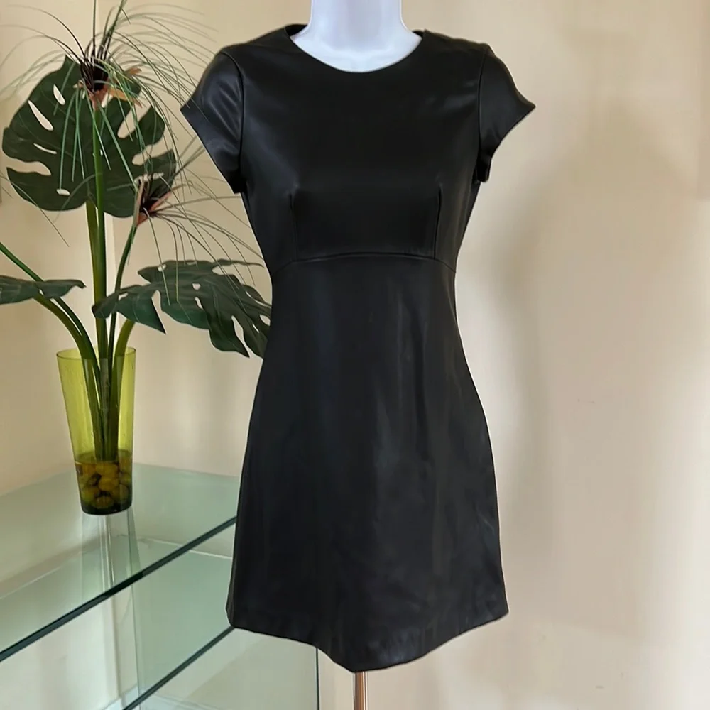 Zara Faux Leather Dress - Picture 1 of 7